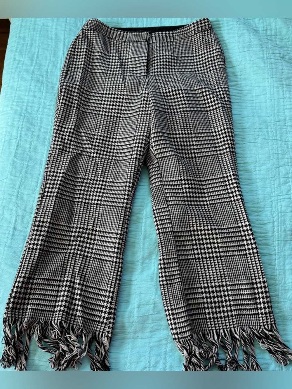 Dance & Marvel Black and White Work Pants Medium